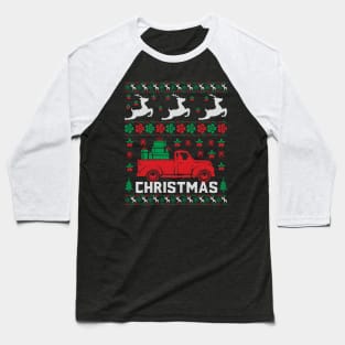 Christmas Graphic Ugly Christmas Sweater Baseball T-Shirt